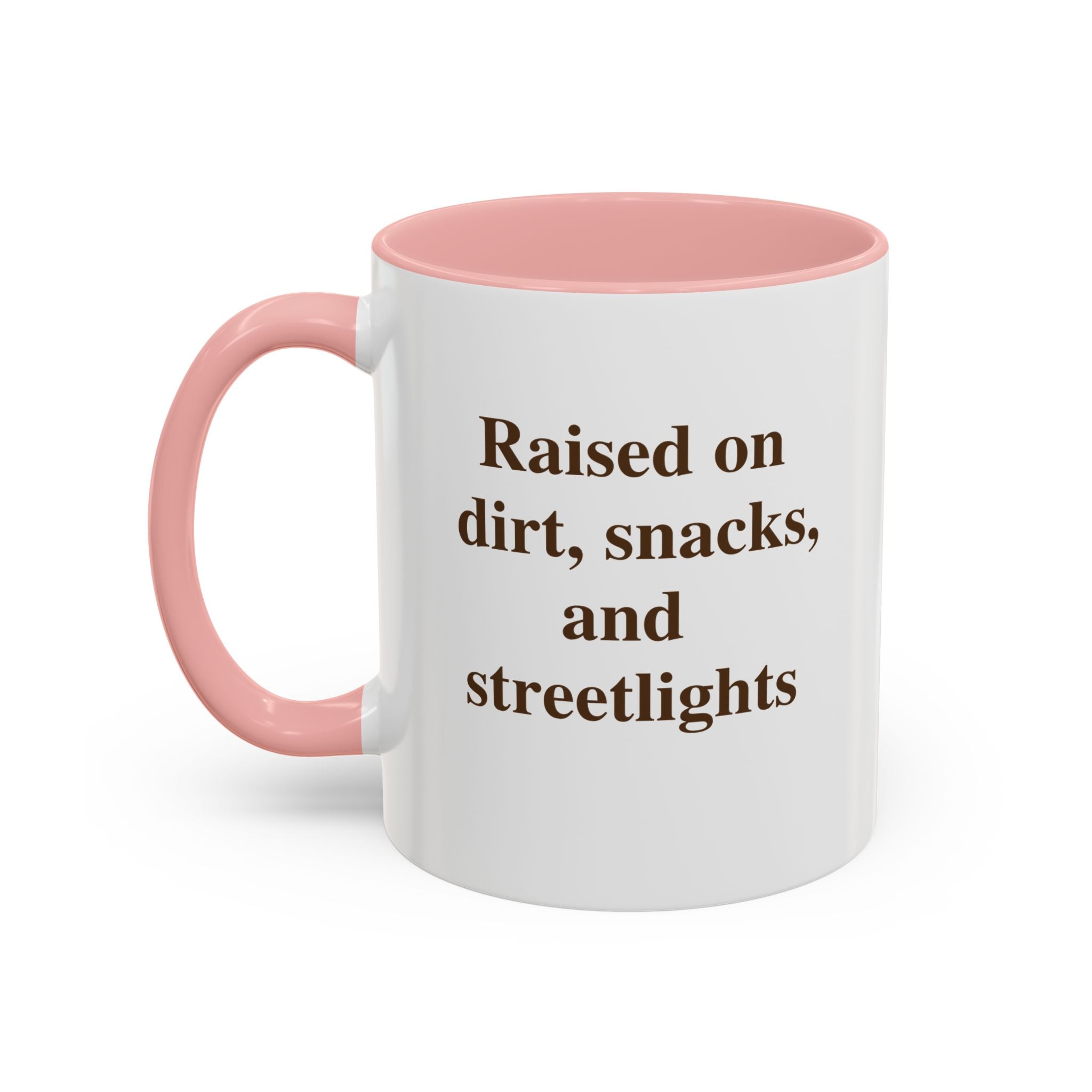 Funny Coffee Mug - 'I Run On Caffeine, Chaos & Cuss Words' Accent Ceramic Mug (11/15oz)