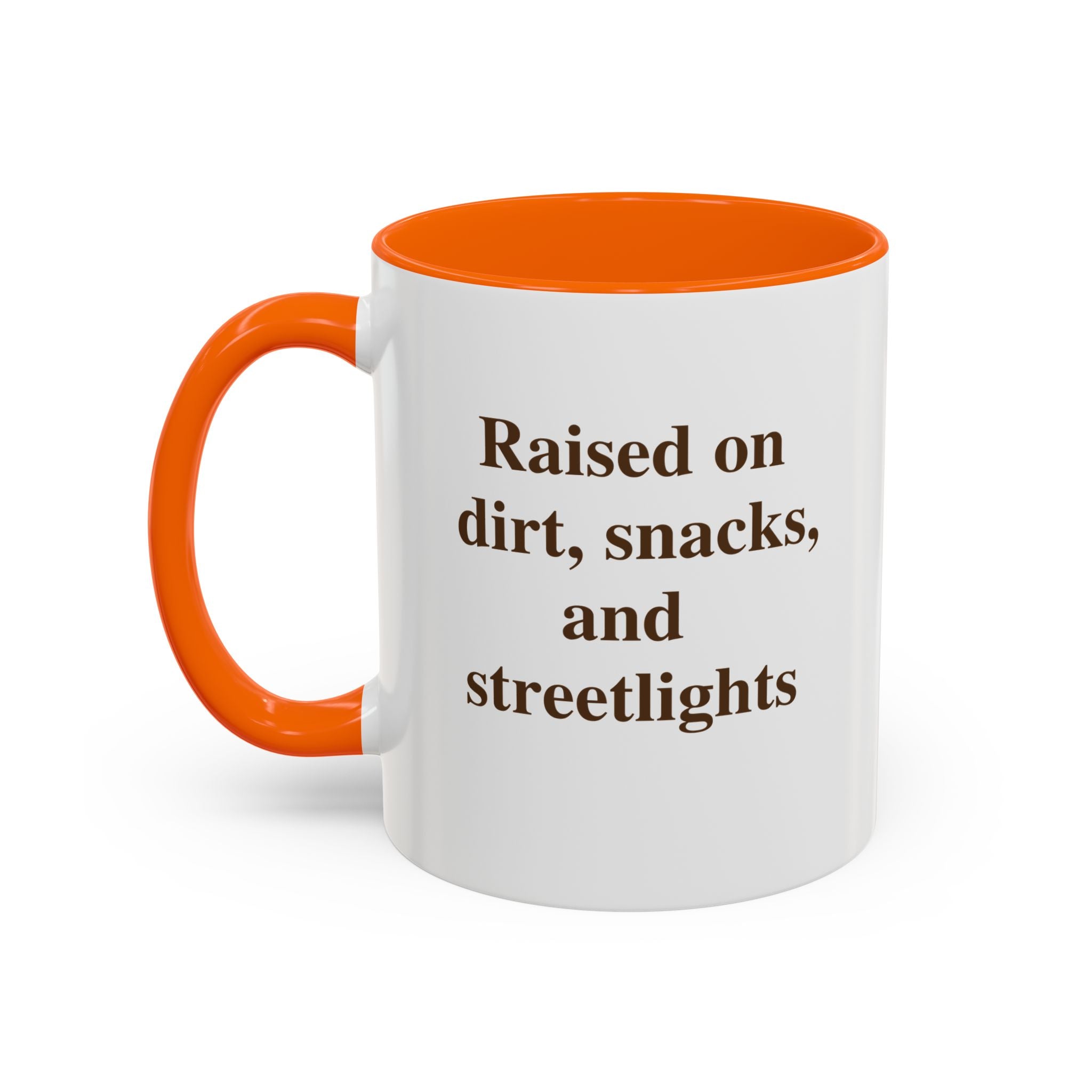 Funny Coffee Mug - 'I Run On Caffeine, Chaos & Cuss Words' Accent Ceramic Mug (11/15oz)