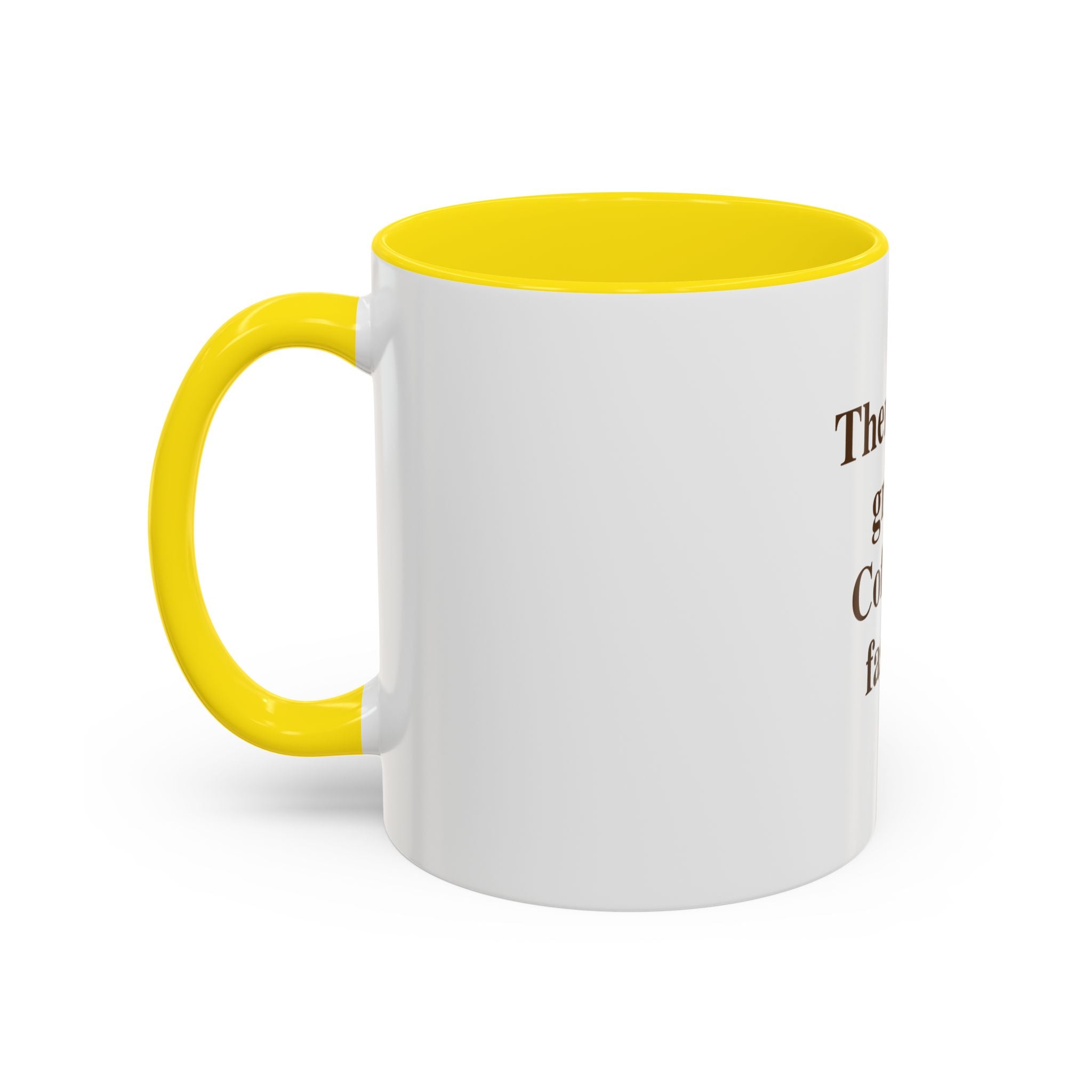 Coffee Mug — "Therapy is great. Coffee is faster." Accent Ceramic Mug