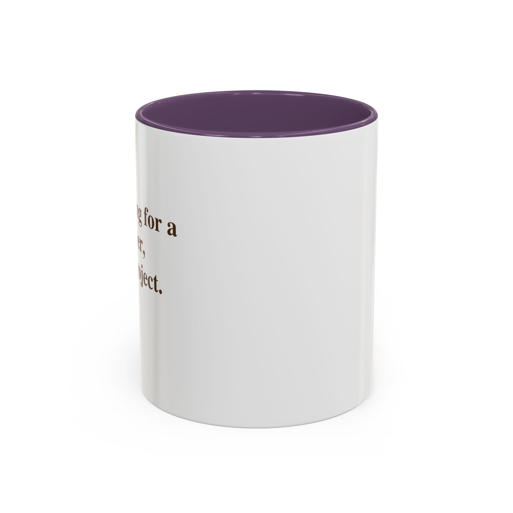Coffee Mug — Minimal Brown Script Accent