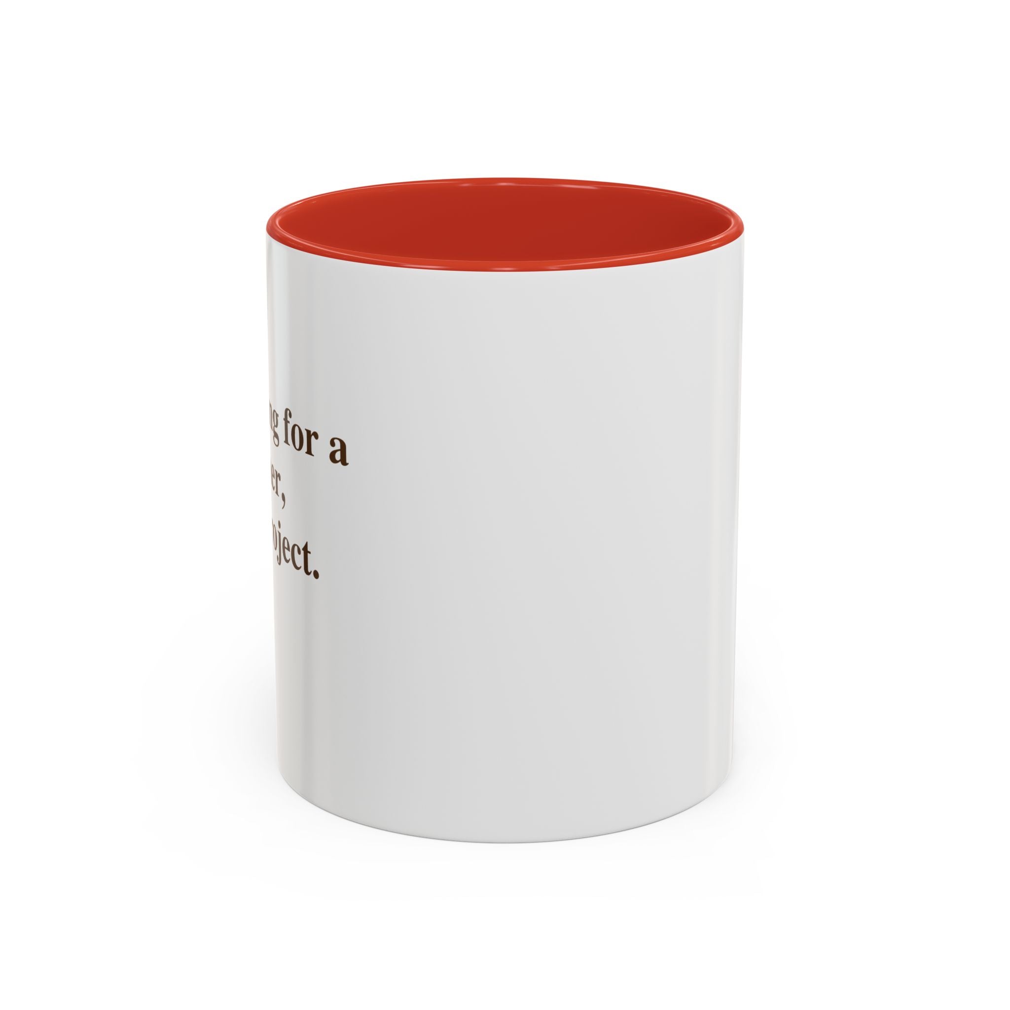 Coffee Mug — Minimal Brown Script Accent