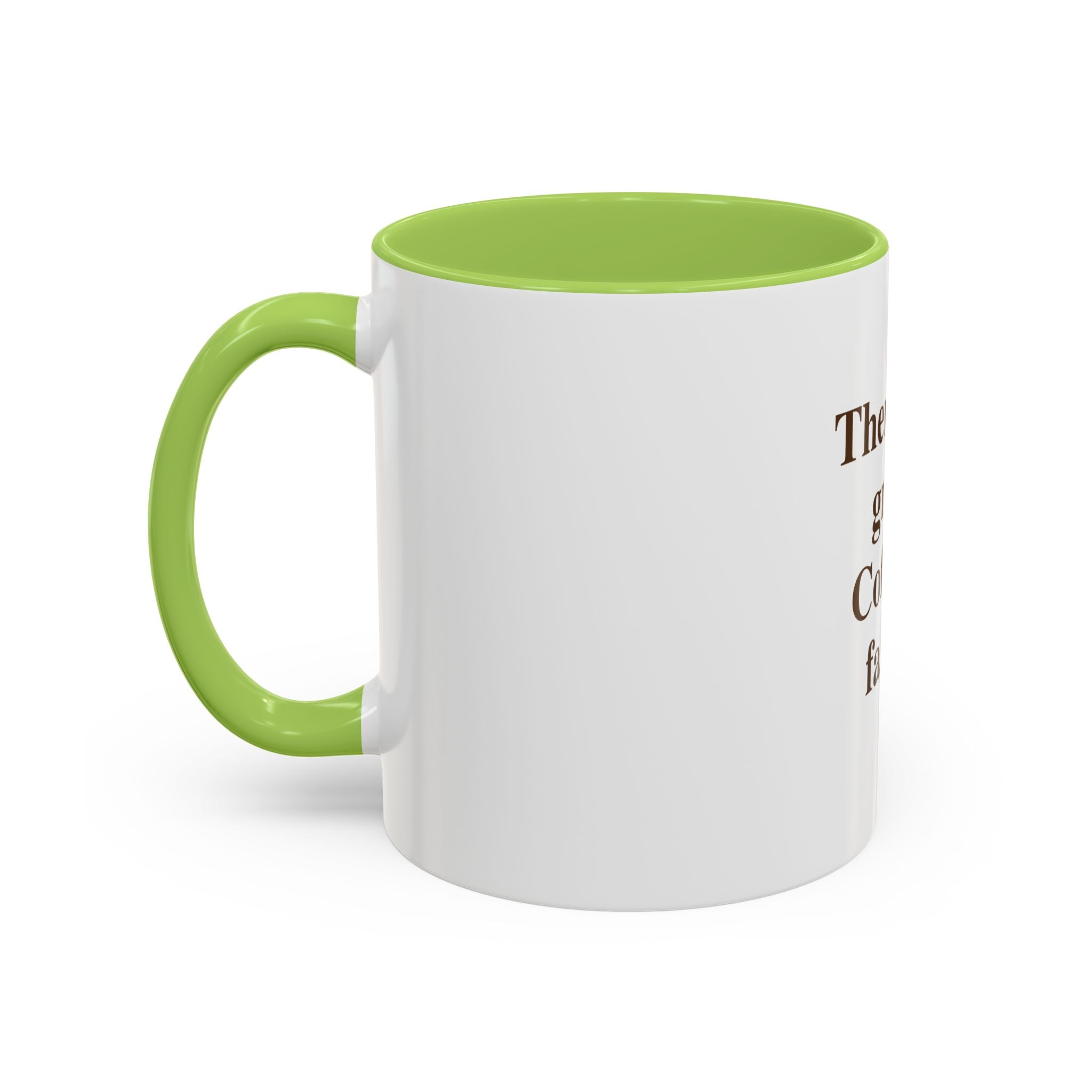 Coffee Mug — "Therapy is great. Coffee is faster." Accent Ceramic Mug