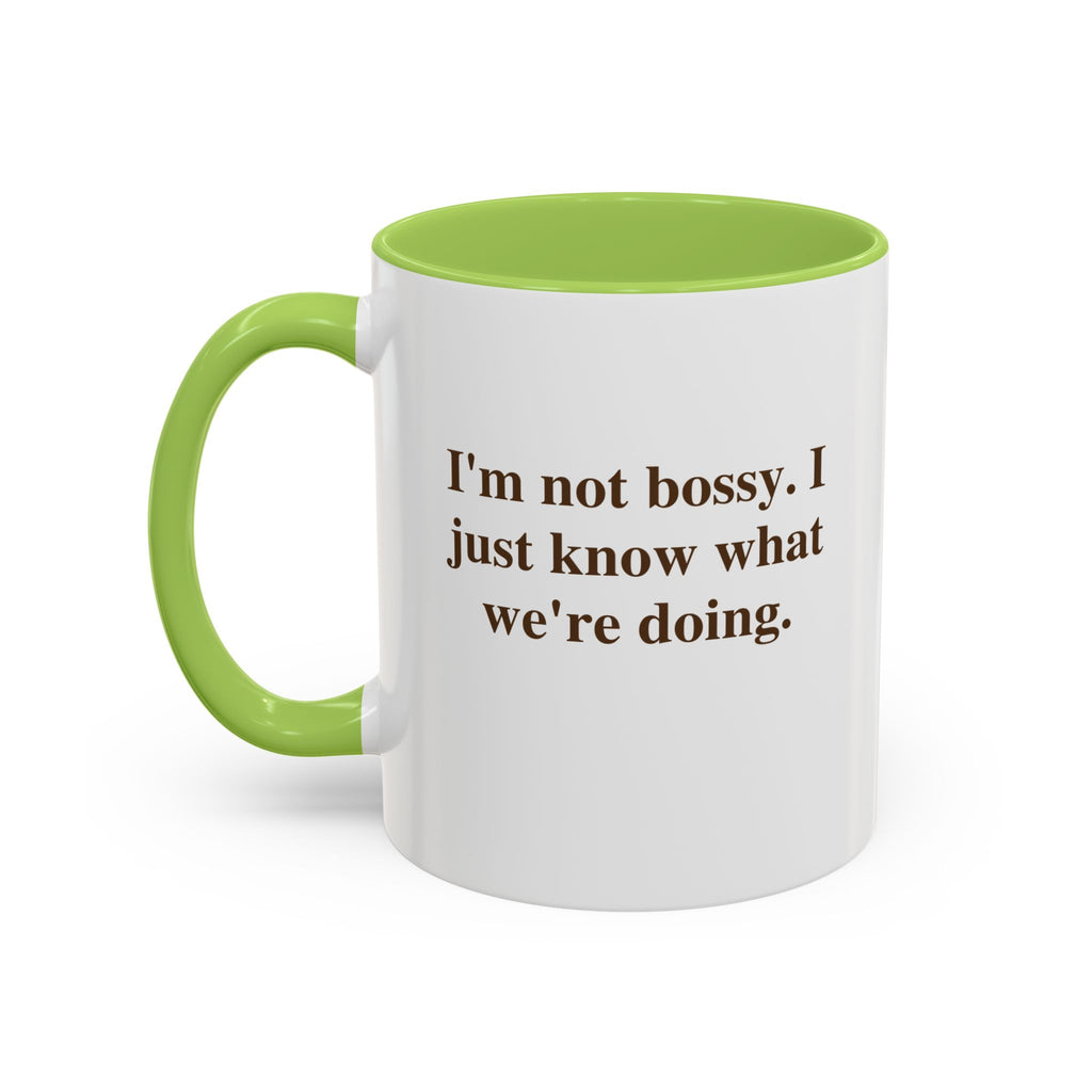 Accent Coffee Mug — Funny Brown Text Quote Coffee Mug (11oz & 15oz)