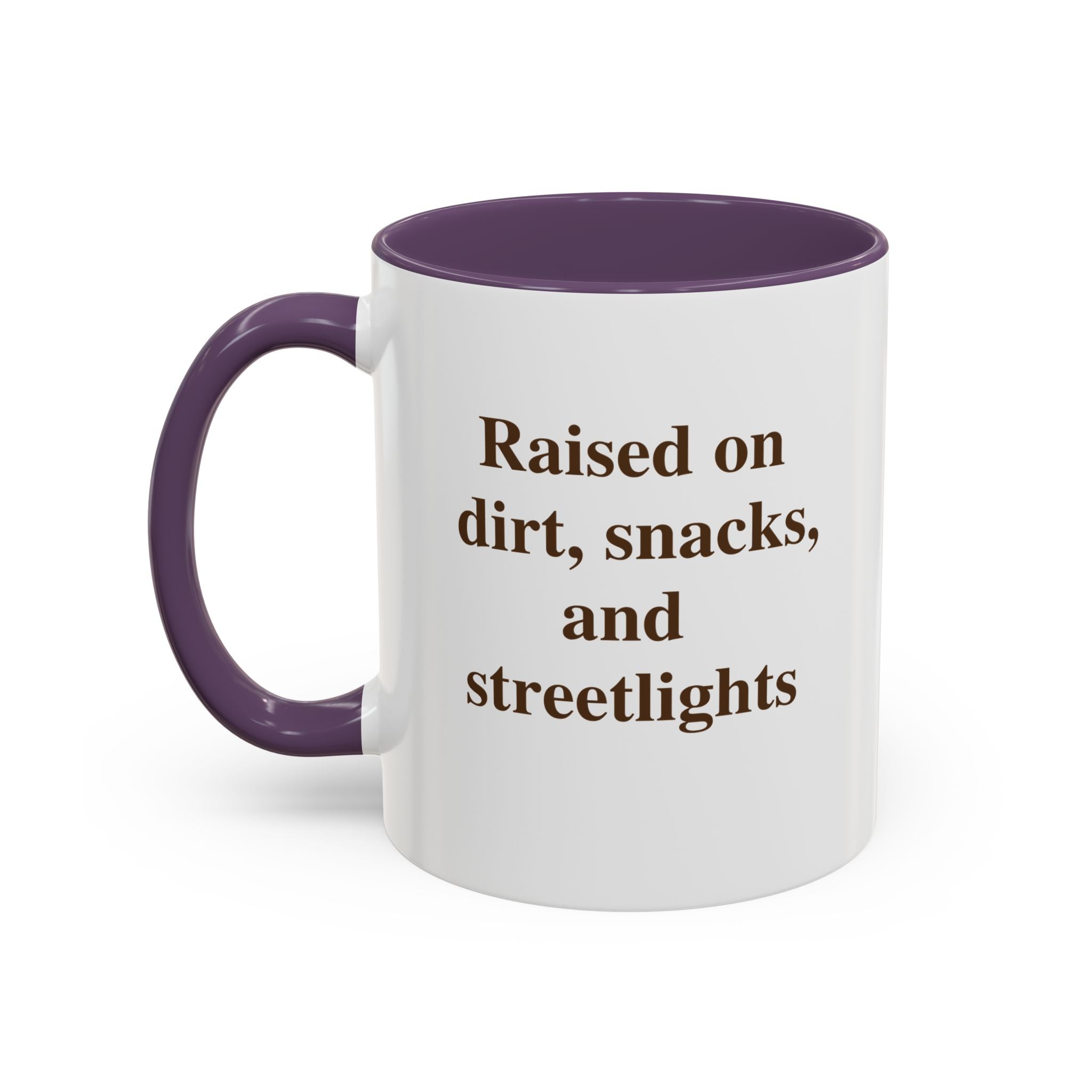 Funny Coffee Mug - 'I Run On Caffeine, Chaos & Cuss Words' Accent Ceramic Mug (11/15oz)