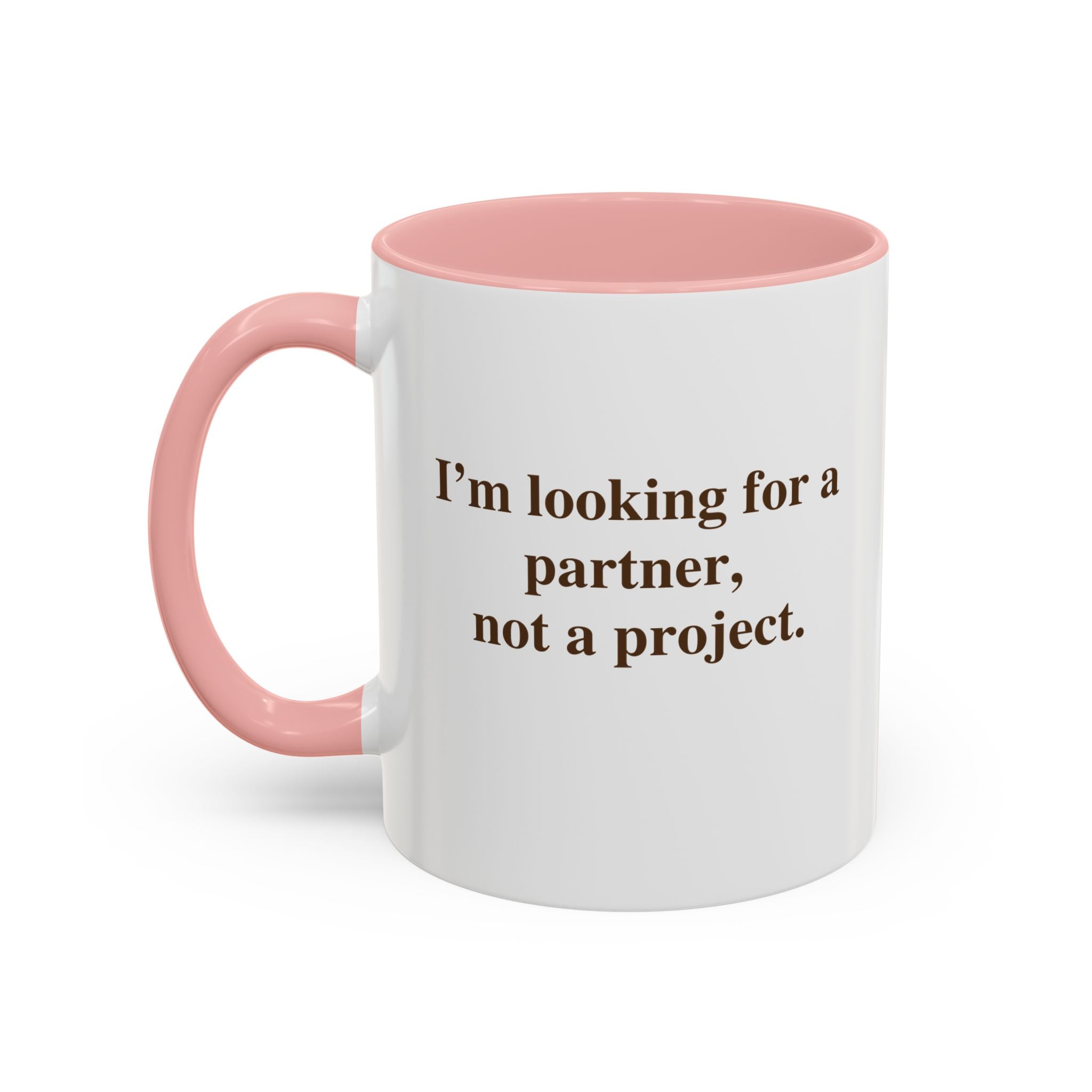 Coffee Mug — Minimal Brown Script Accent