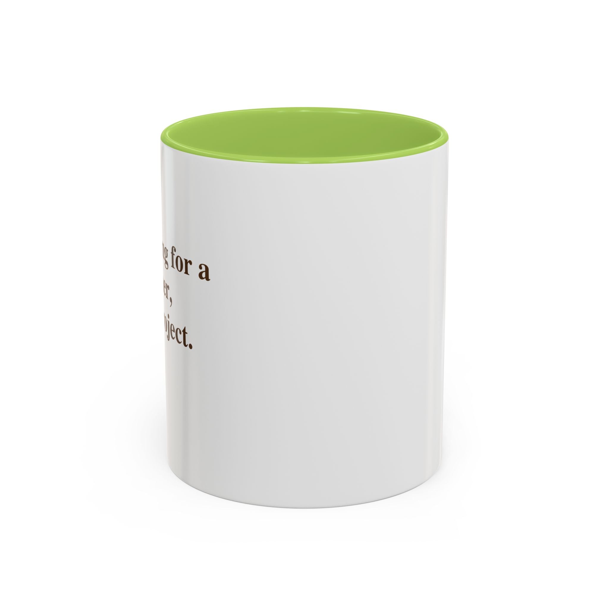 Coffee Mug — Minimal Brown Script Accent