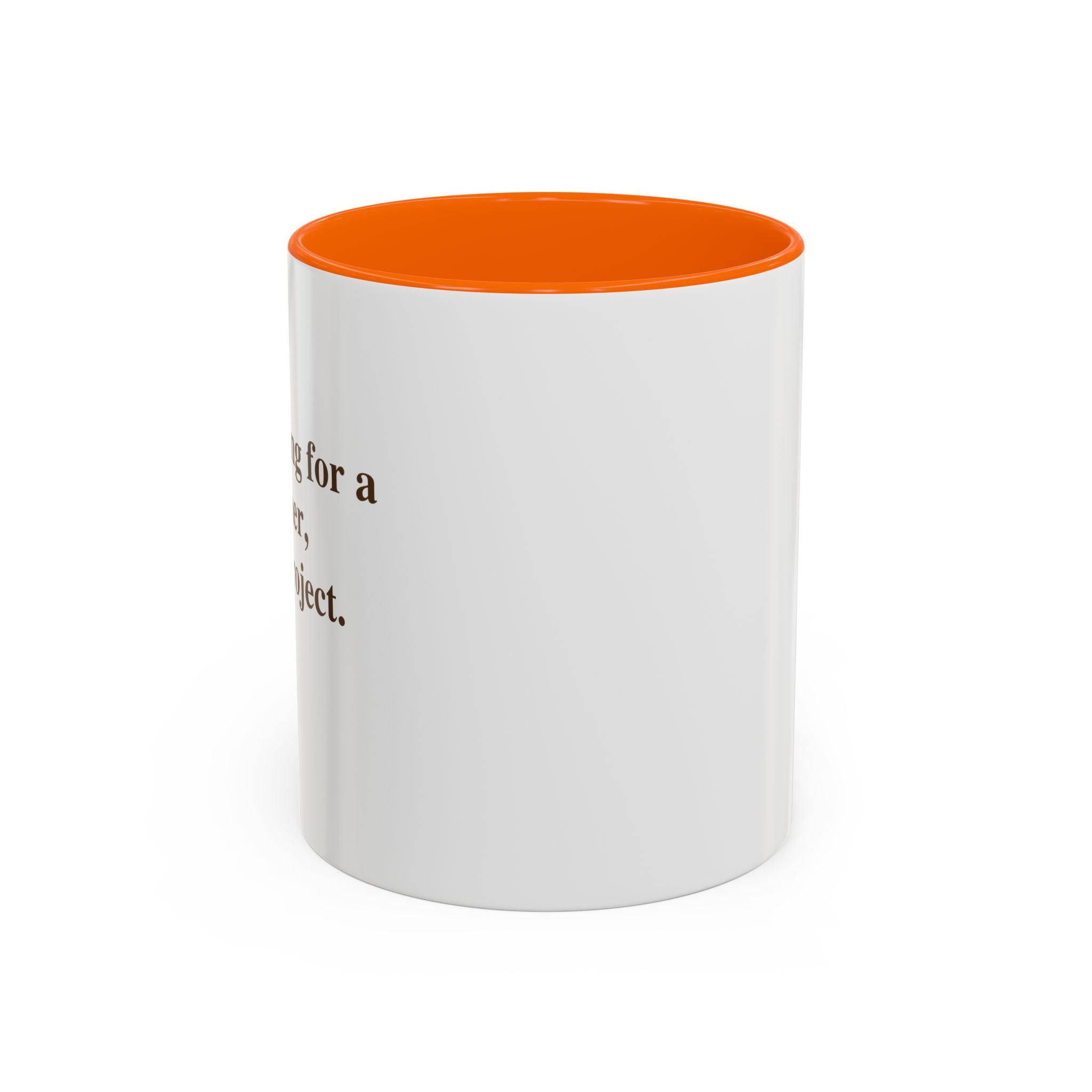 Coffee Mug — Minimal Brown Script Accent
