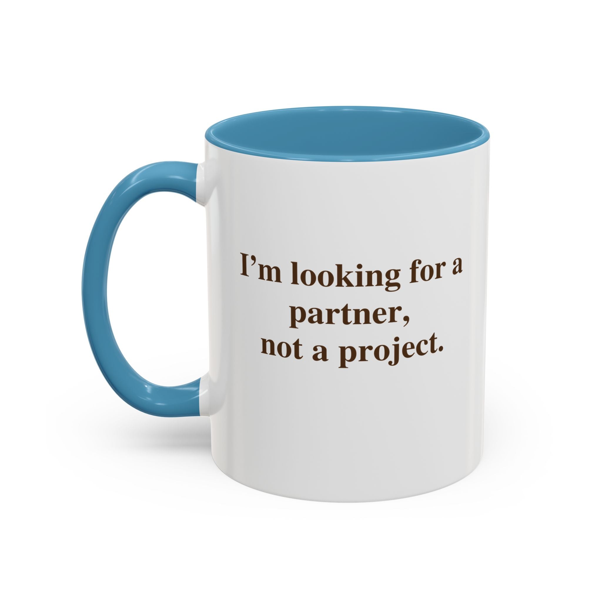 Coffee Mug — Minimal Brown Script Accent