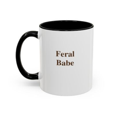 Accent Ceramic Coffee Mug – Black Interior & Handle (11/15 oz)