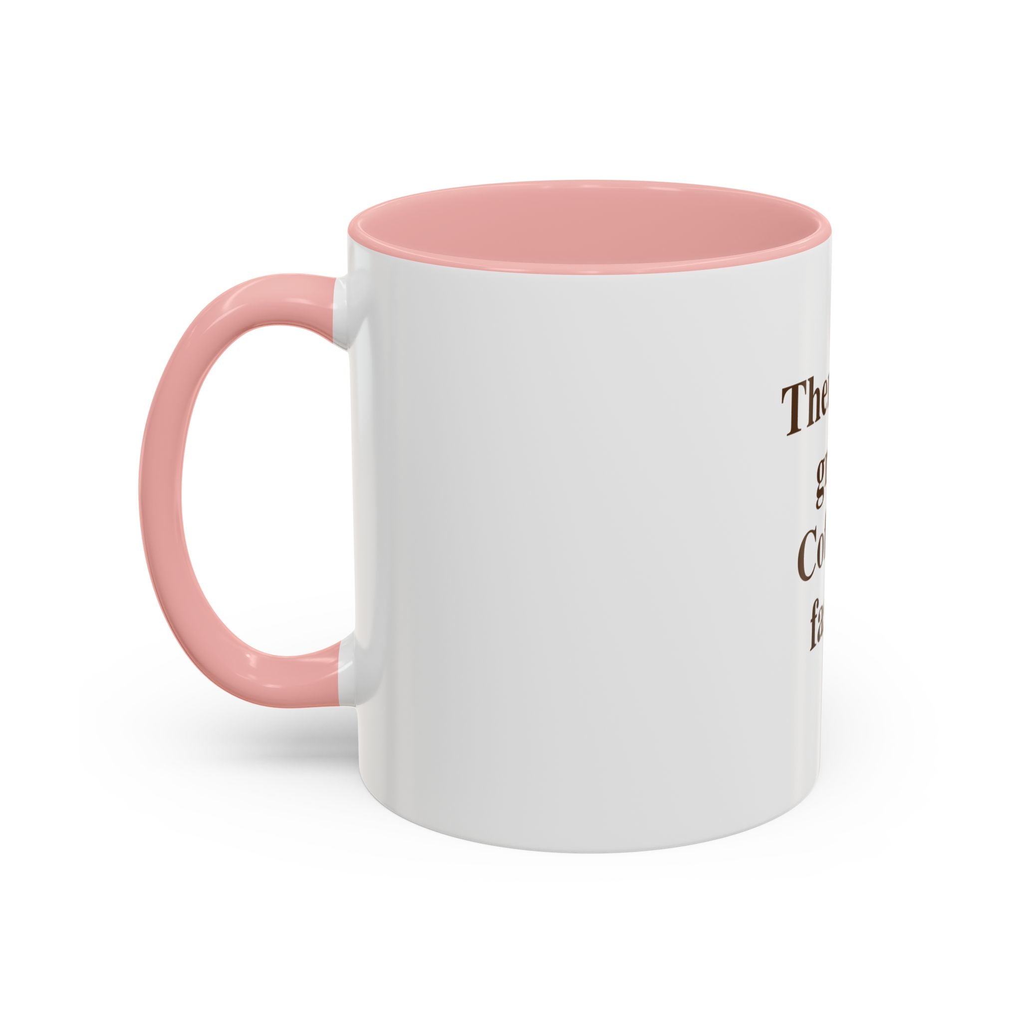 Coffee Mug — "Therapy is great. Coffee is faster." Accent Ceramic Mug