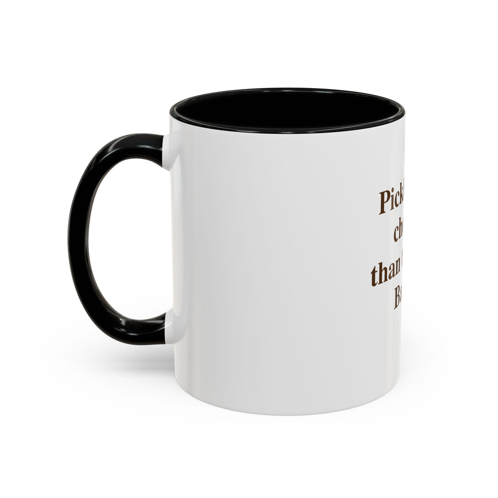 "Pickleball is Cheaper Than Therapy. Barely." — Funny Pickleball Coffee Mug