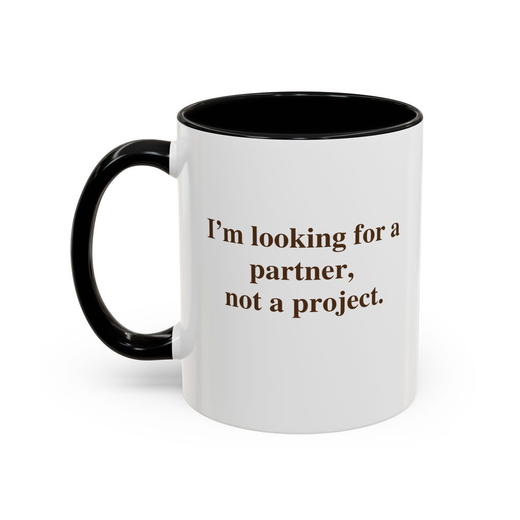 Coffee Mug — Minimal Brown Script Accent