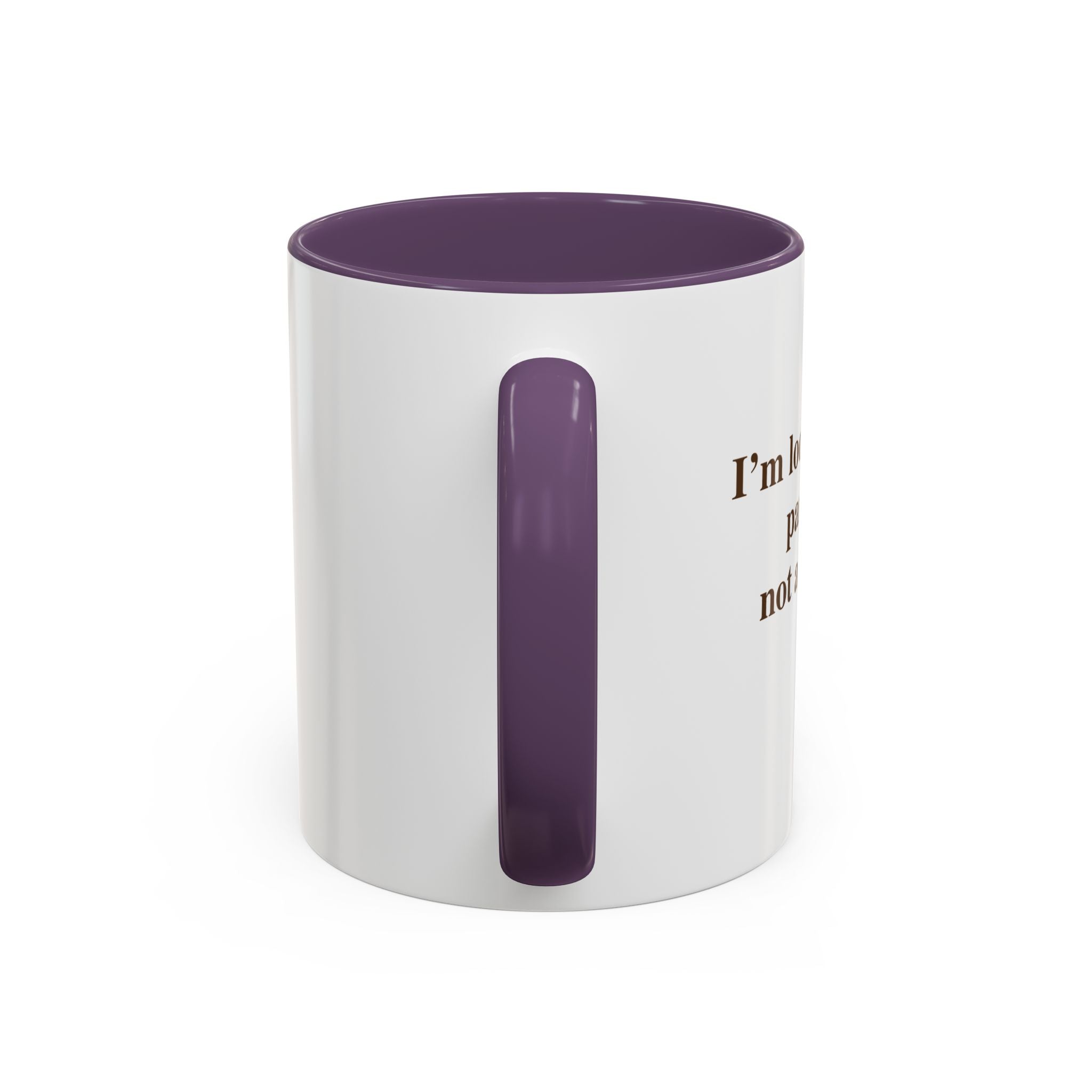 Coffee Mug — Minimal Brown Script Accent