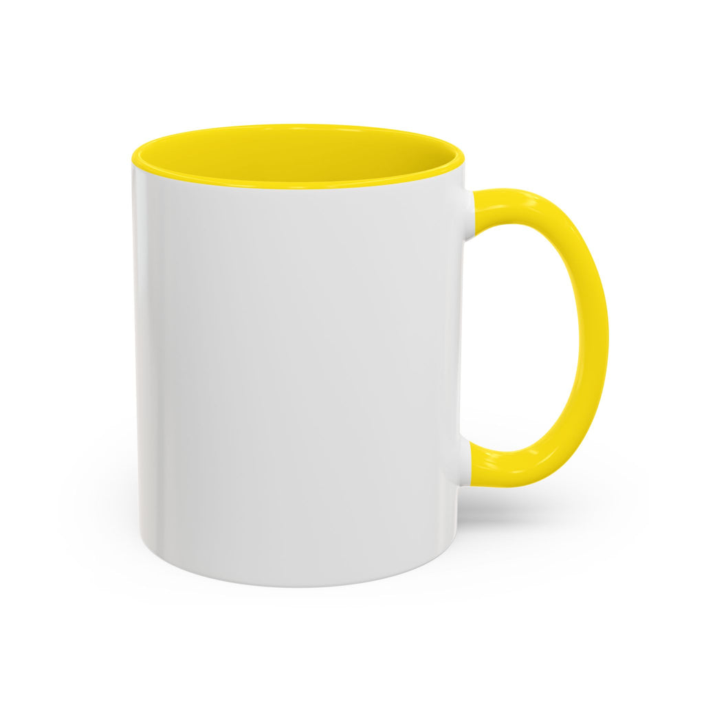 Coffee Mug — "Caffeinated, Overthinking, Expert." Accent Black-Handle Ceramic Mug (11/15oz)