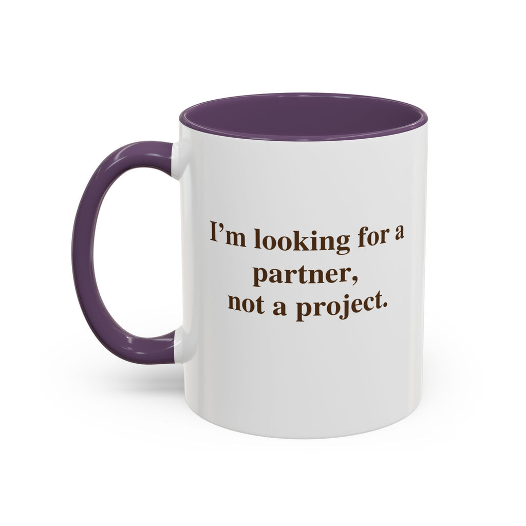 Coffee Mug — Minimal Brown Script Accent