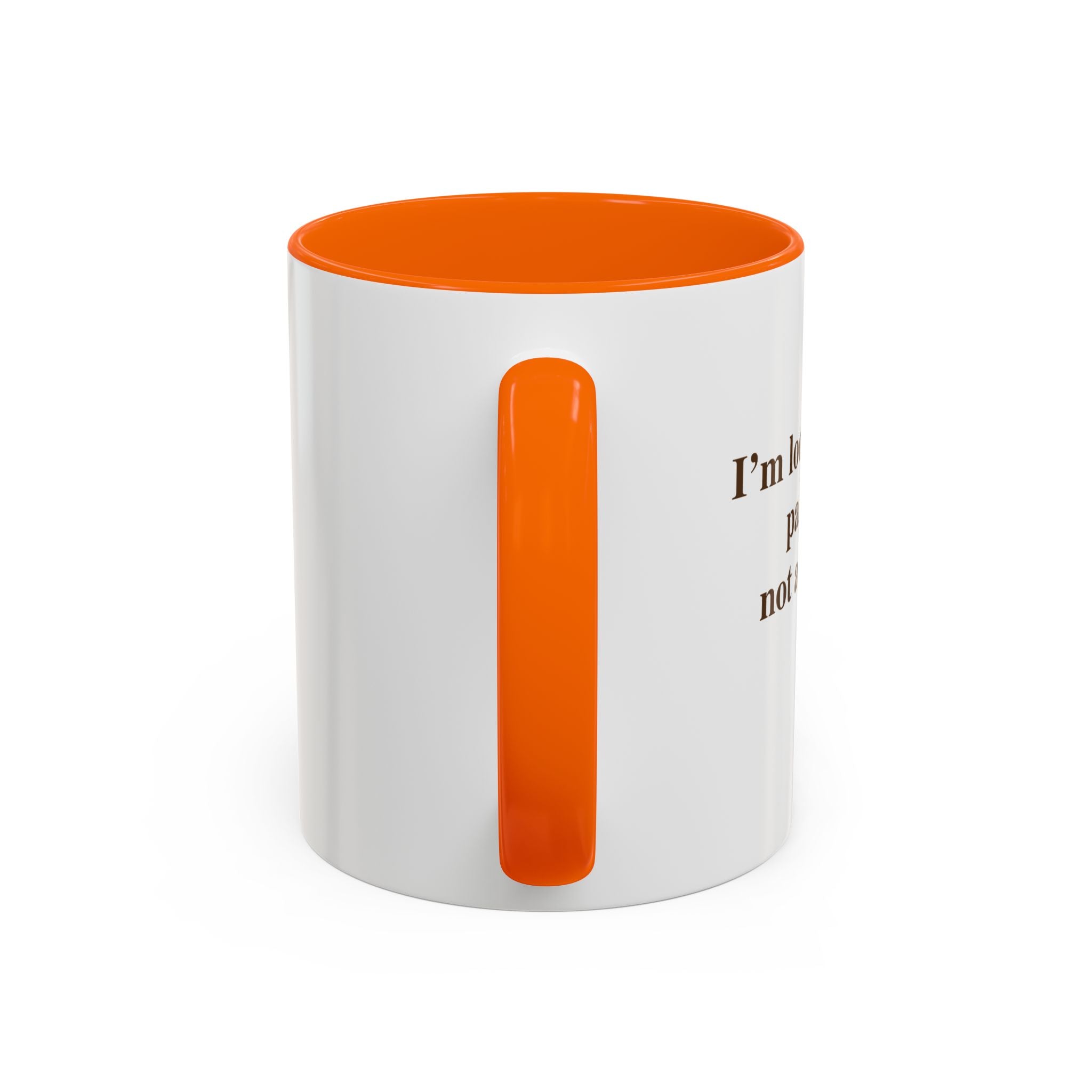 Coffee Mug — Minimal Brown Script Accent