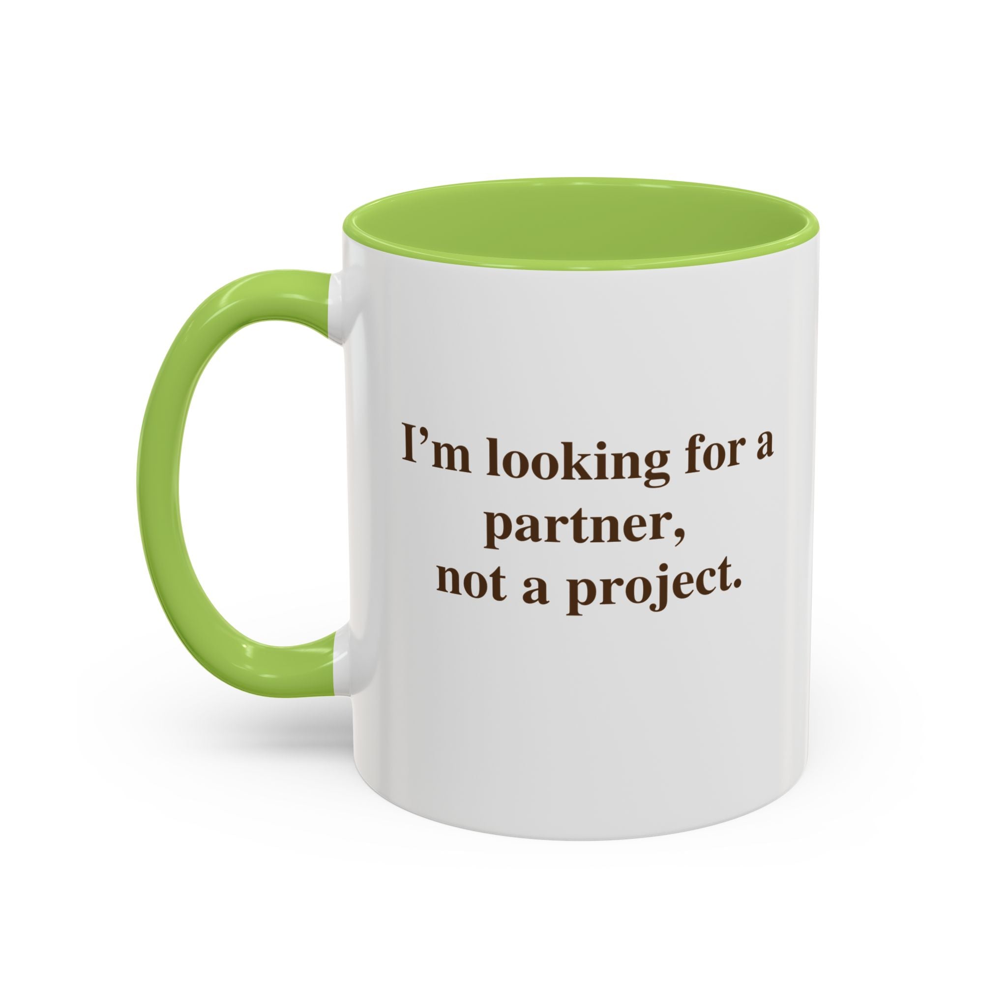 Coffee Mug — Minimal Brown Script Accent