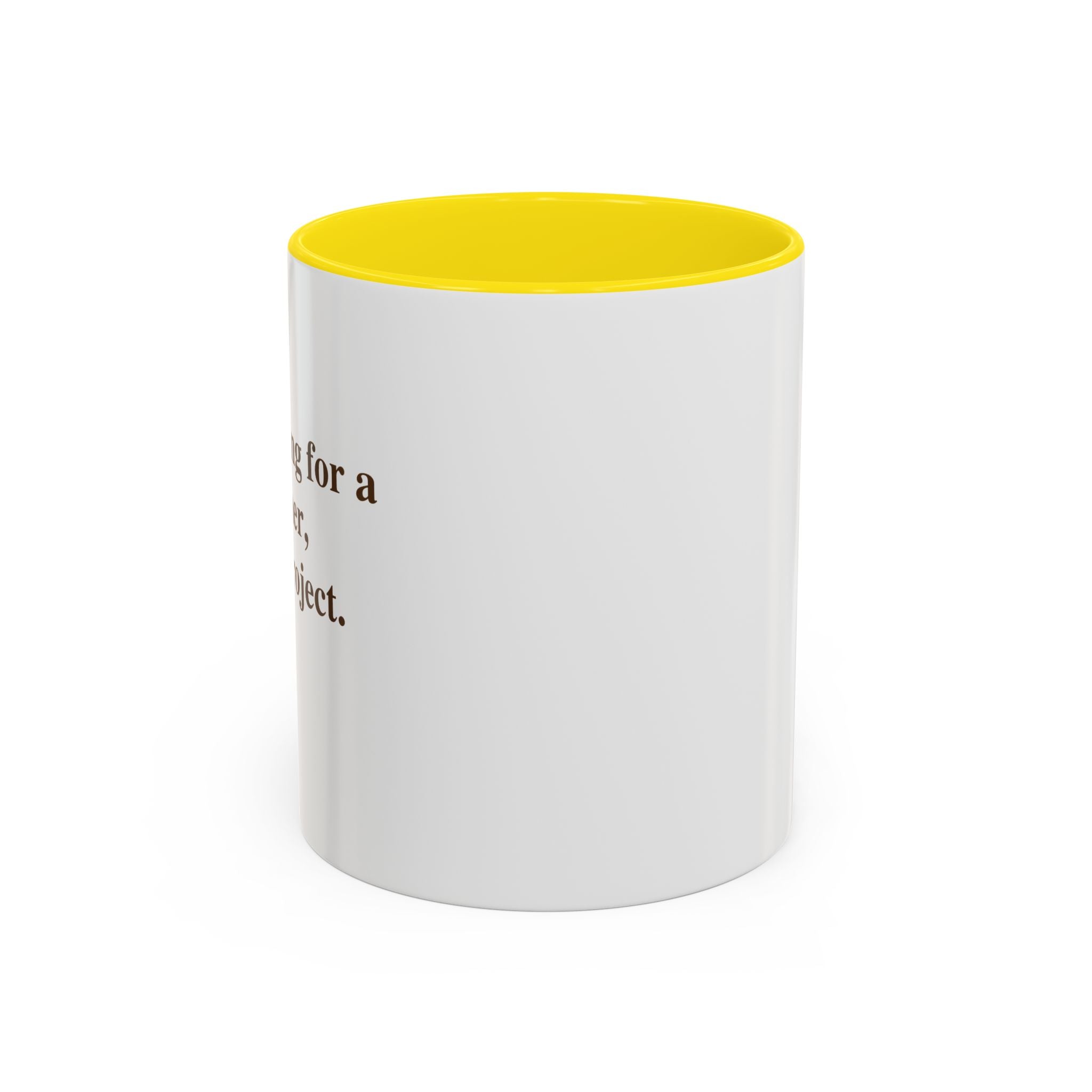 Coffee Mug — Minimal Brown Script Accent
