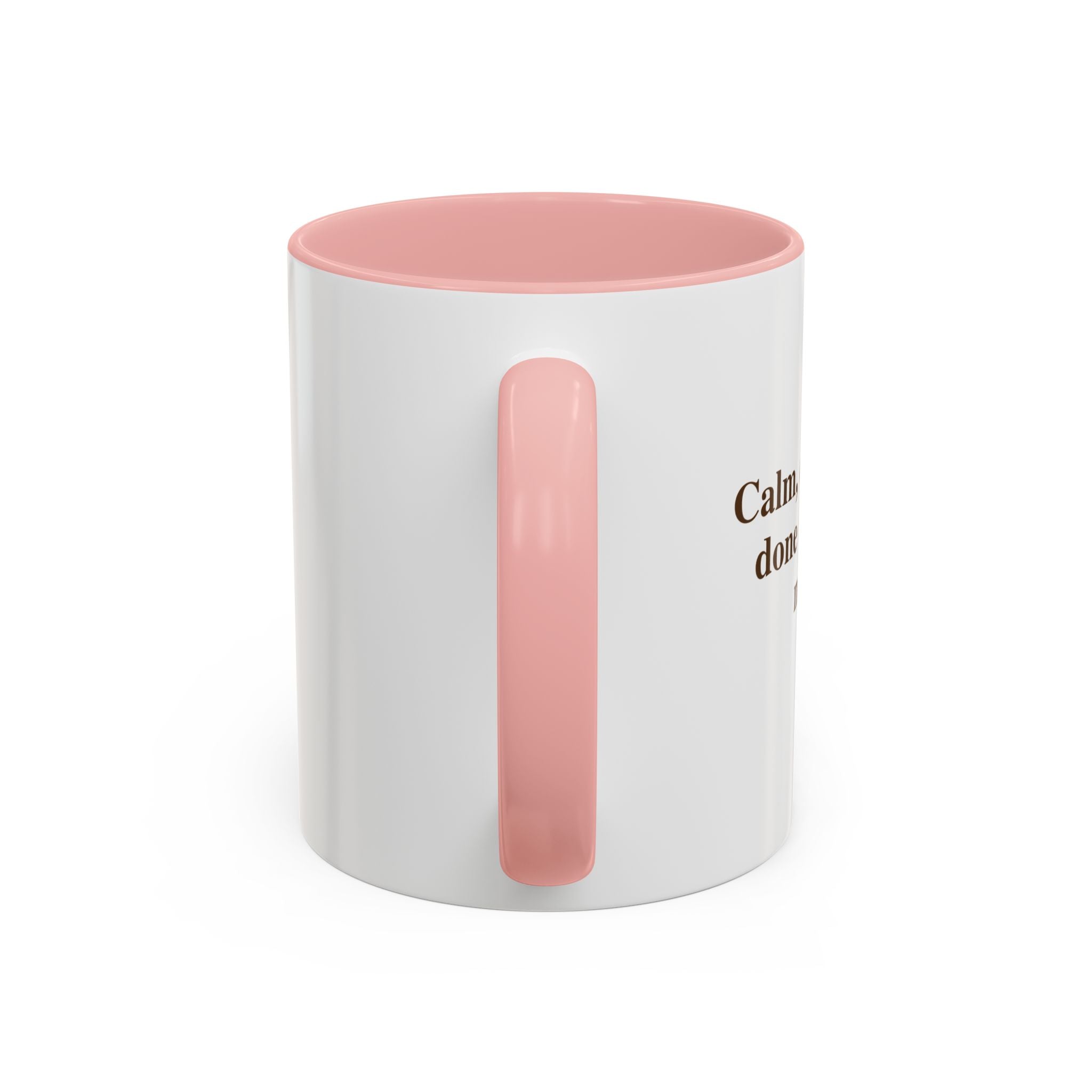 Coffee Mug — "Caffeinated, Overthinking, Expert." Accent Black-Handle Ceramic Mug (11/15oz)