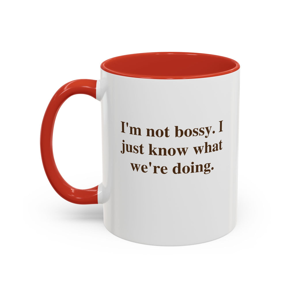 Accent Coffee Mug — Funny Brown Text Quote Coffee Mug (11oz & 15oz)