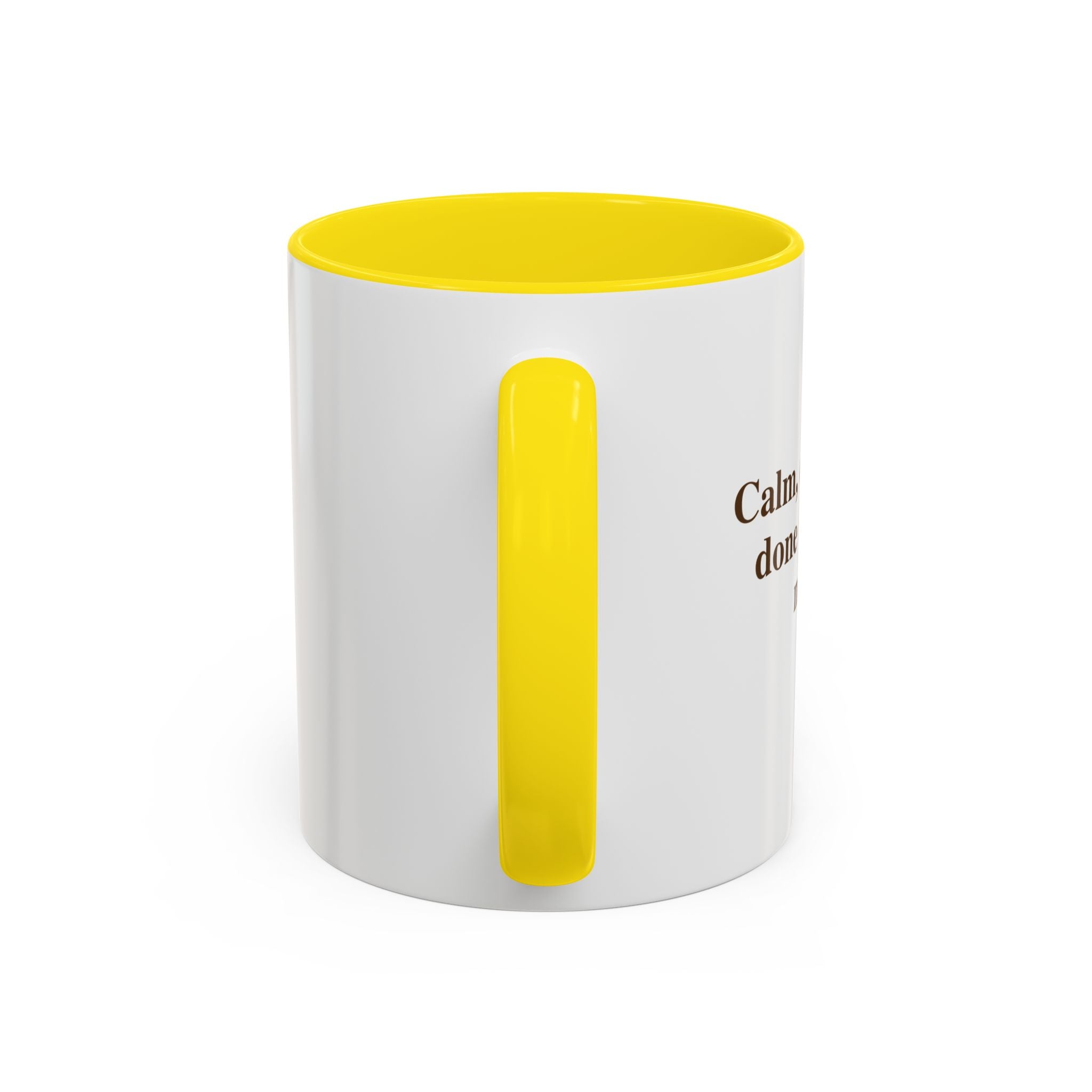 Coffee Mug — "Caffeinated, Overthinking, Expert." Accent Black-Handle Ceramic Mug (11/15oz)