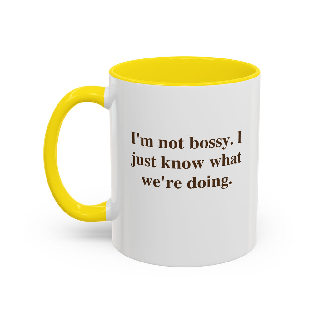Accent Coffee Mug — Funny Brown Text Quote Coffee Mug (11oz & 15oz)