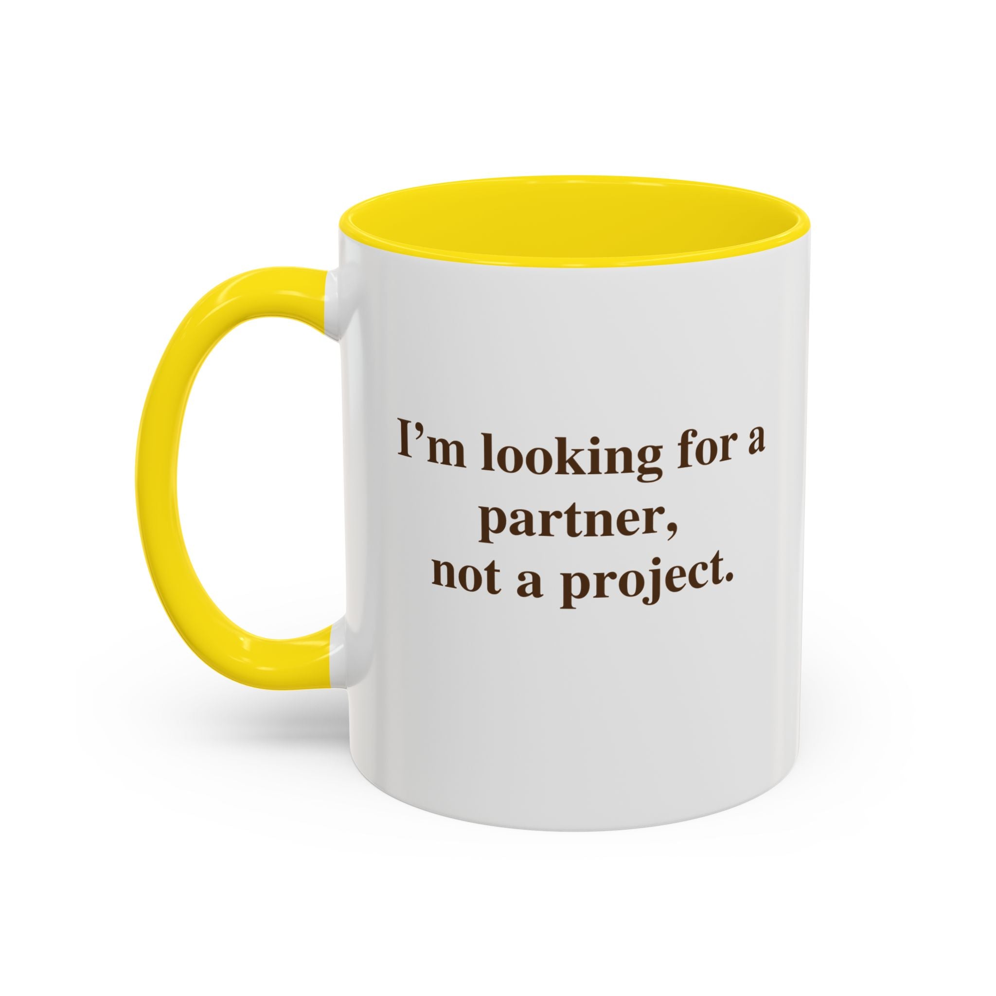 Coffee Mug — Minimal Brown Script Accent