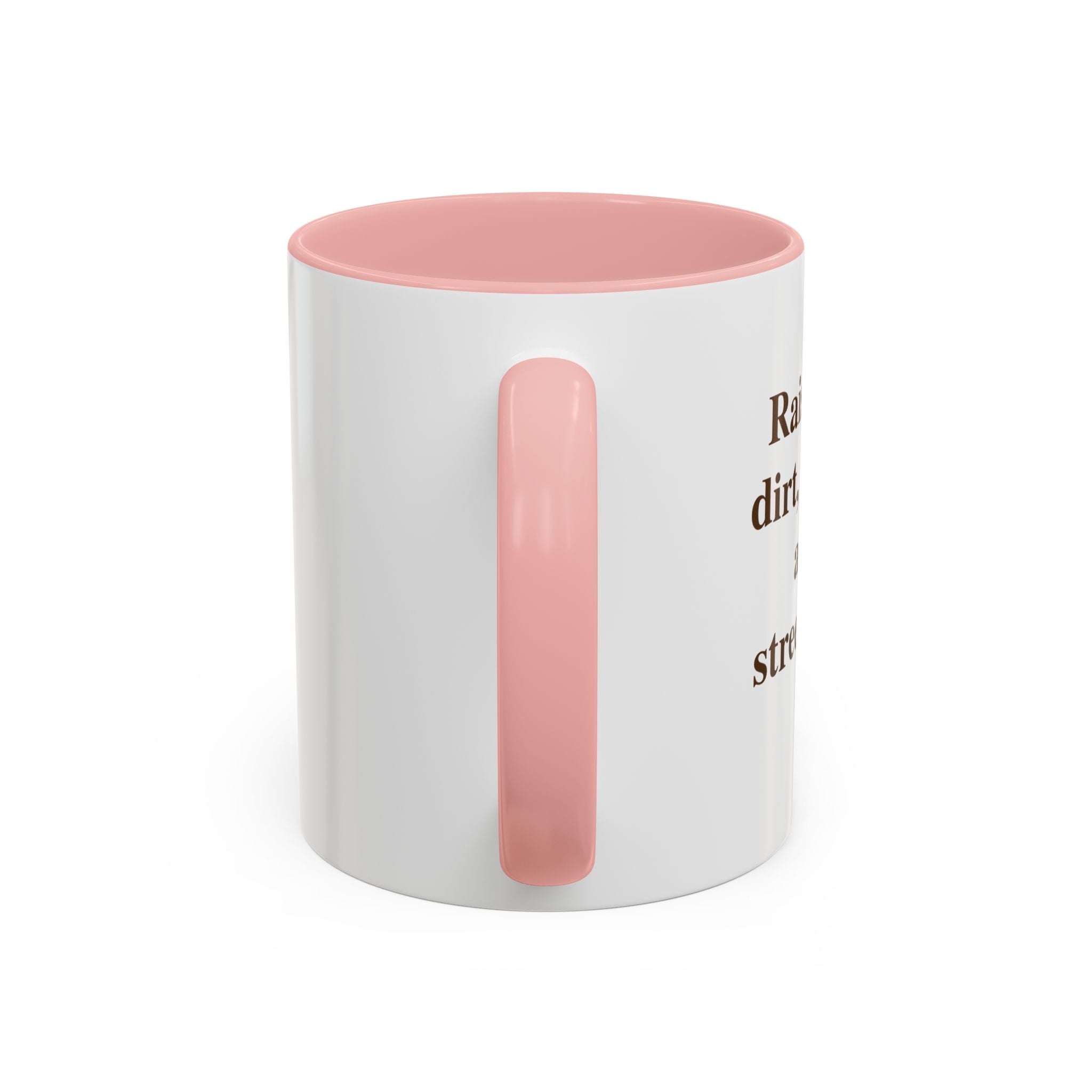 Funny Coffee Mug - 'I Run On Caffeine, Chaos & Cuss Words' Accent Ceramic Mug (11/15oz)