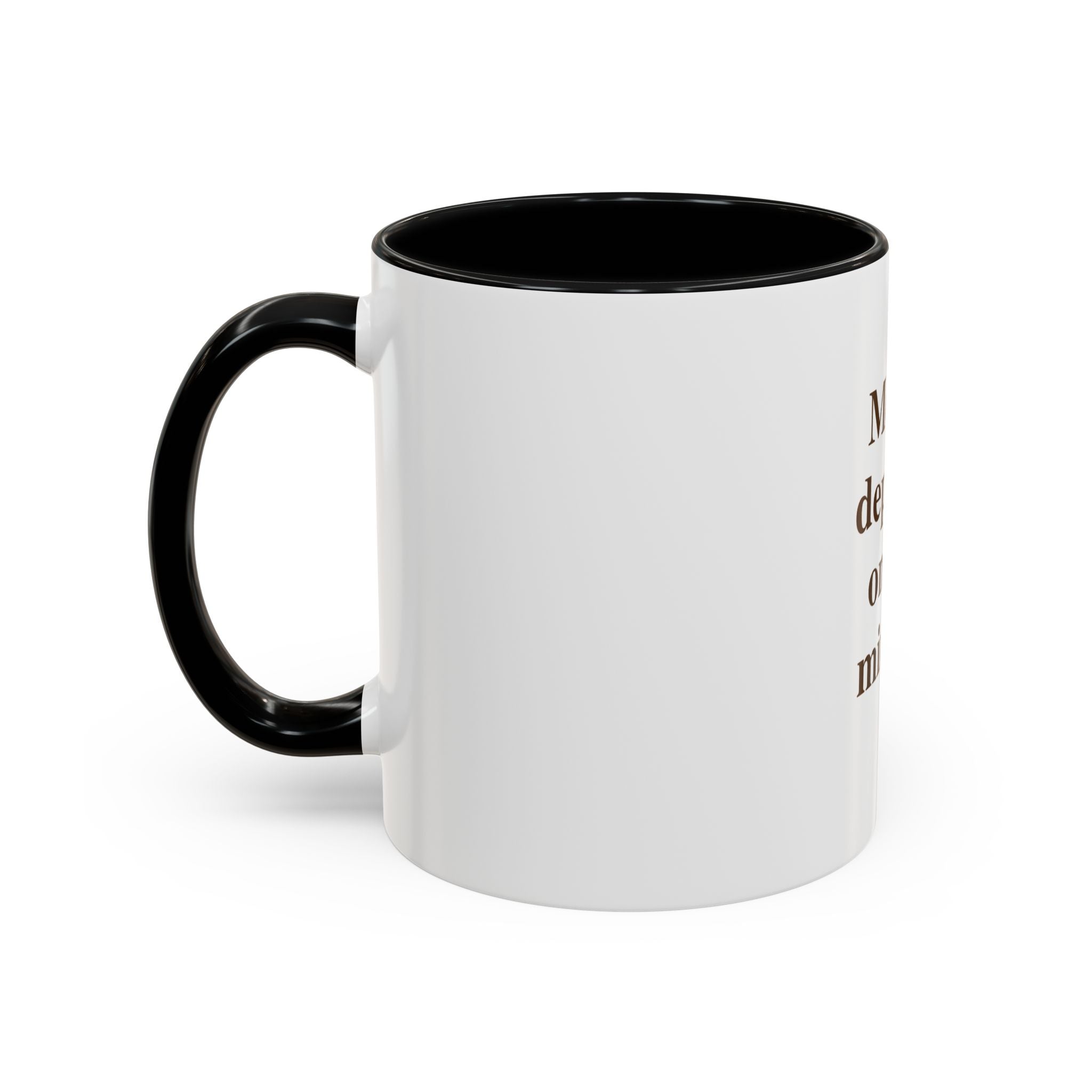 "Mood: Depends on the Minute" — Funny Menopause Coffee Mug