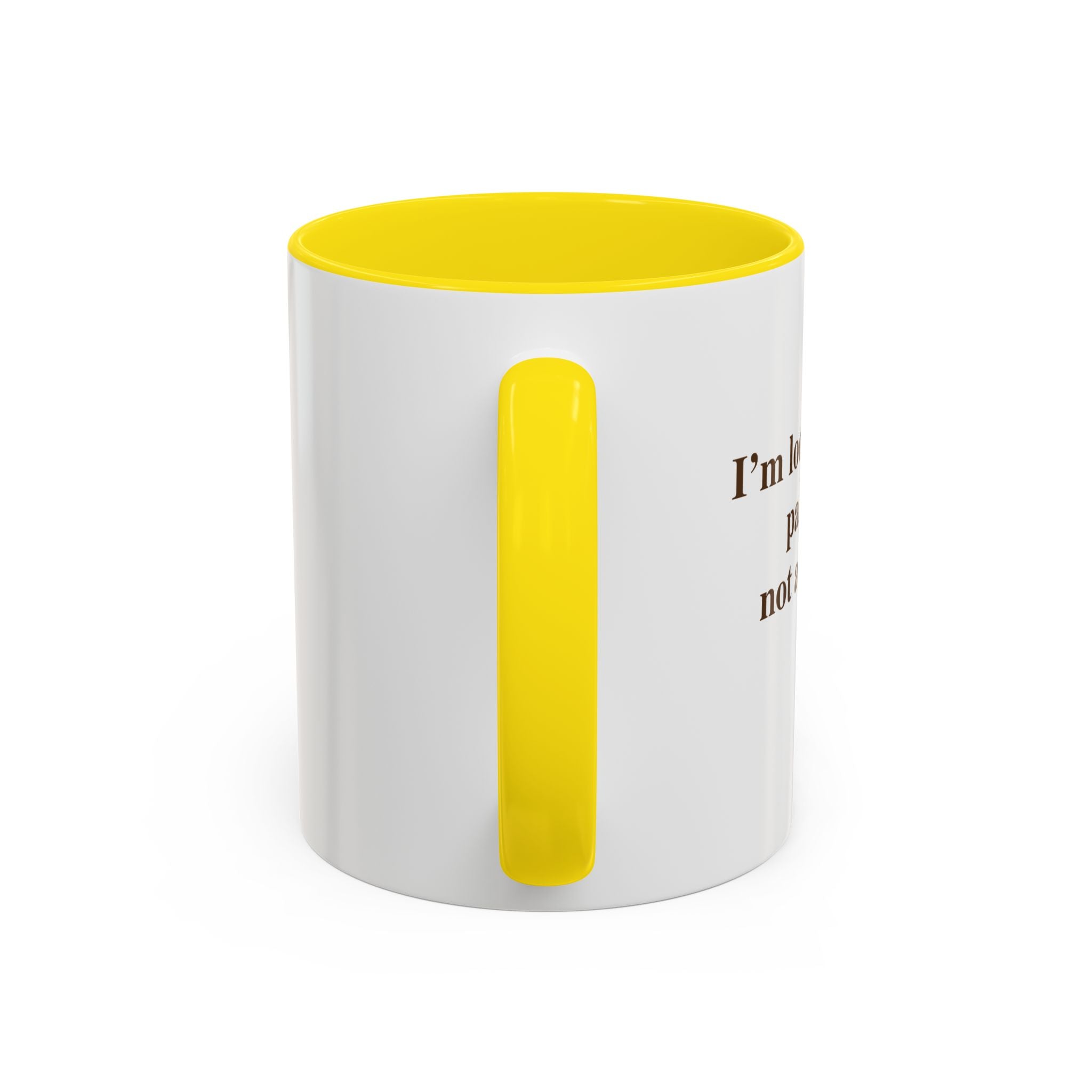 Coffee Mug — Minimal Brown Script Accent