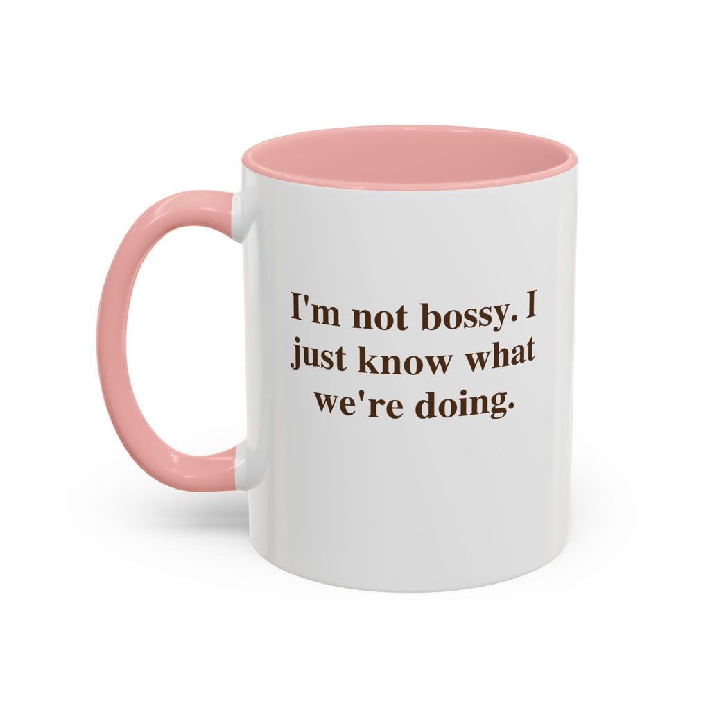 Accent Coffee Mug — Funny Brown Text Quote Coffee Mug (11oz & 15oz)