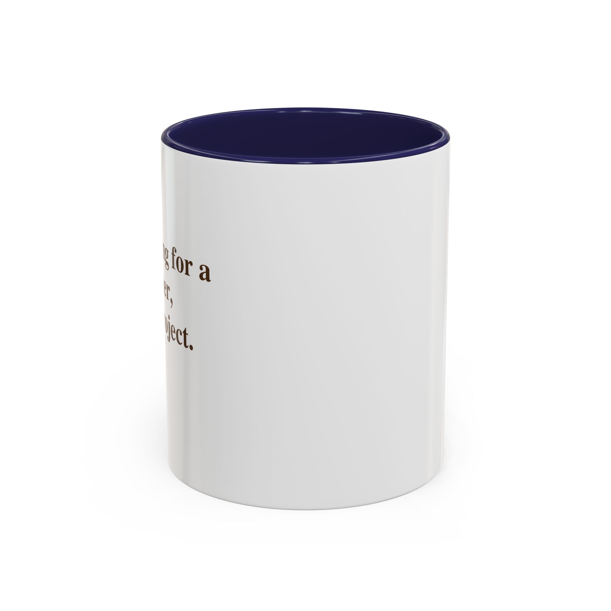 Coffee Mug — Minimal Brown Script Accent